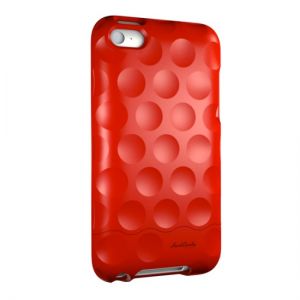  Hard Candy Cases Bubble Slider Soft Touch Red for iPod touch 4G (BS-ITOUCH-RED)